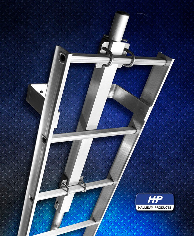 Halliday Aluminum Wall Mounted Ladder