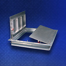 Halliday Products S2S Aluminum Angle Frame Floor Door/Hatch – Double Leaf