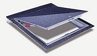 Floor Door – Acudor FT-8040 Aluminum Floor Door Recessed 1/8″ for Vinyl Tile or Carpet